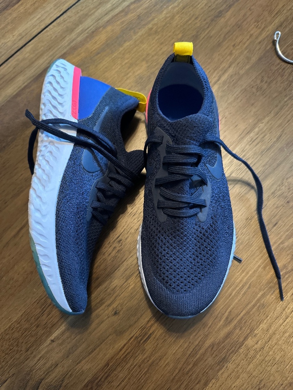Nike Epic React Navy with Pink Size 7.5